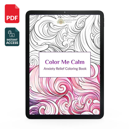 Anxiety Relief Printable Coloring eBook