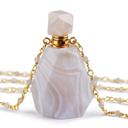 Crystal Perfume Bottle Necklace