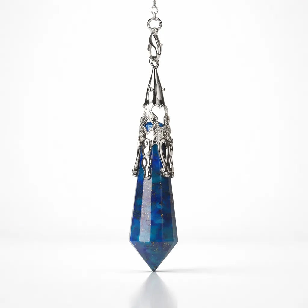 Silver-Plated Copper Retro Pattern Pendant — Timeless Elegance with Healing Energy