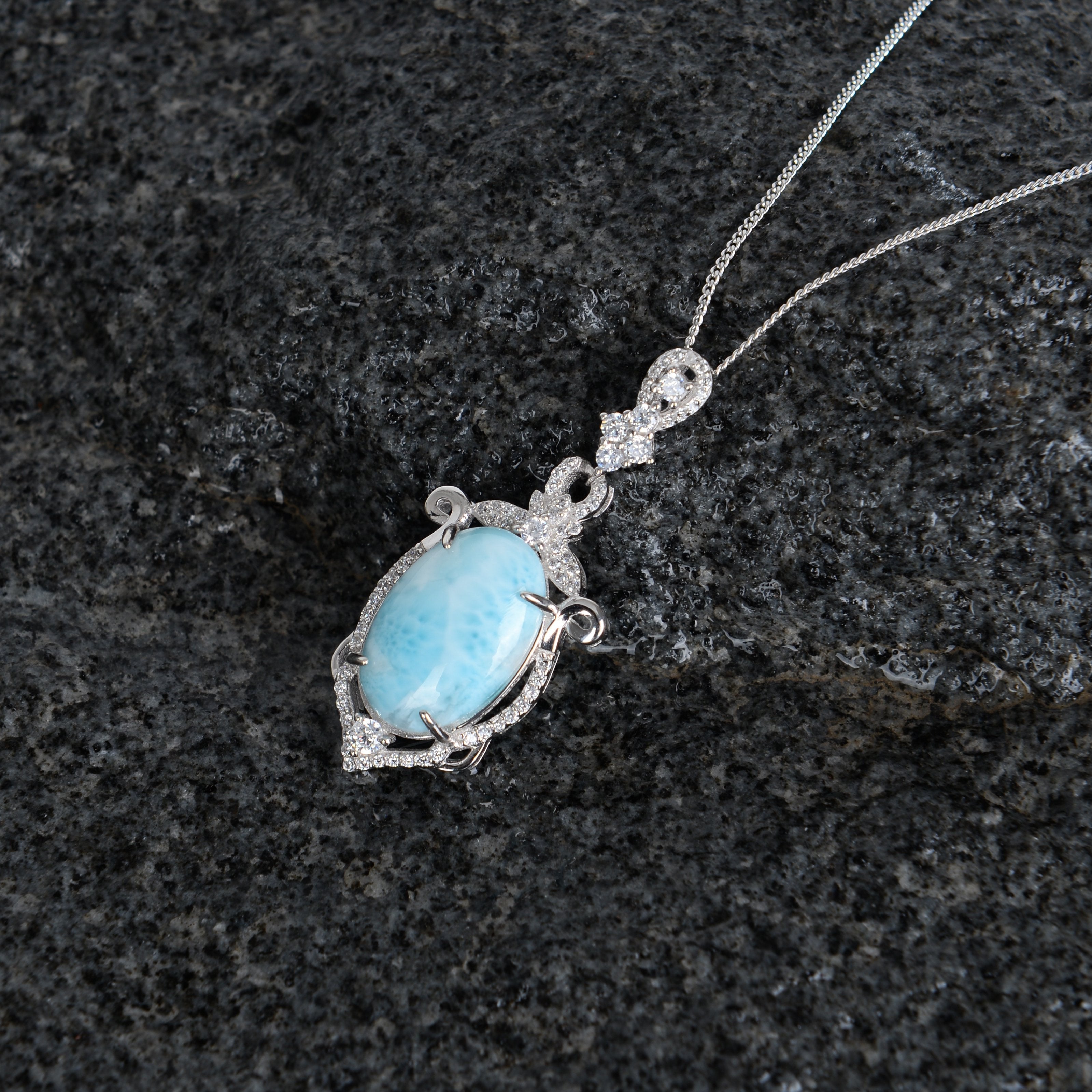 Larimar Mythos Necklace