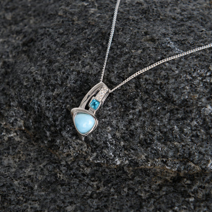 Larimar Trinity Necklace