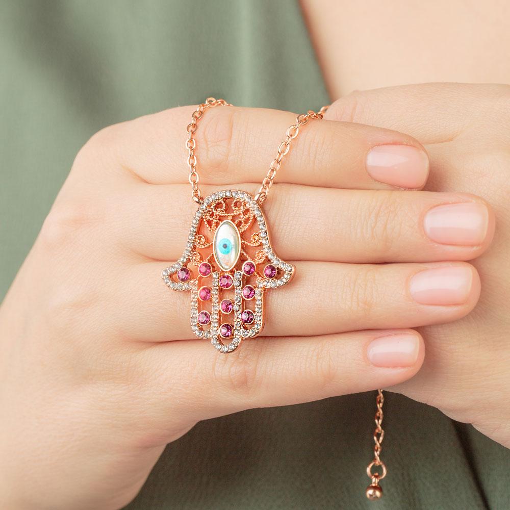 Hamsa Eye Necklace