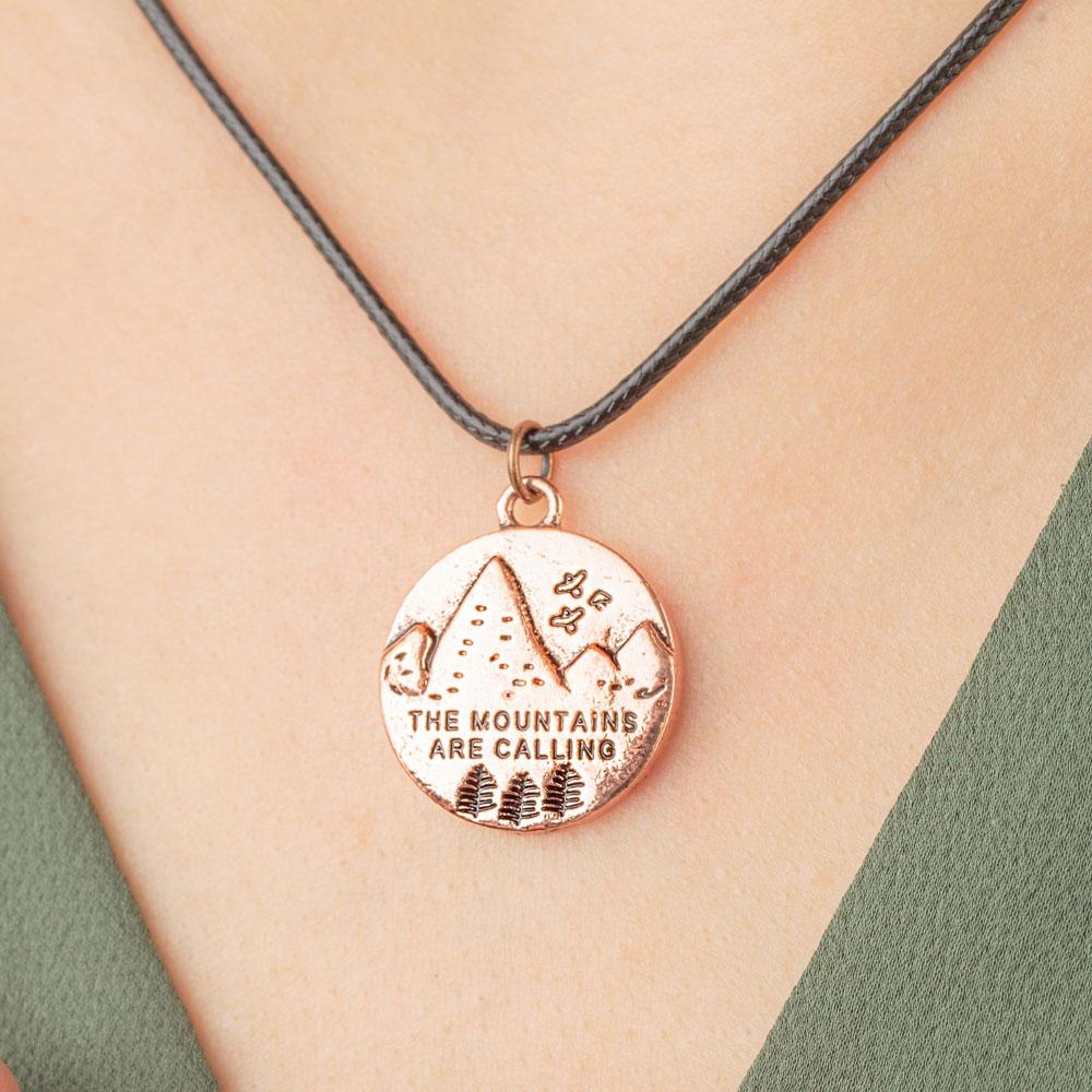 Handmade "The Mountains Are Calling" Necklace