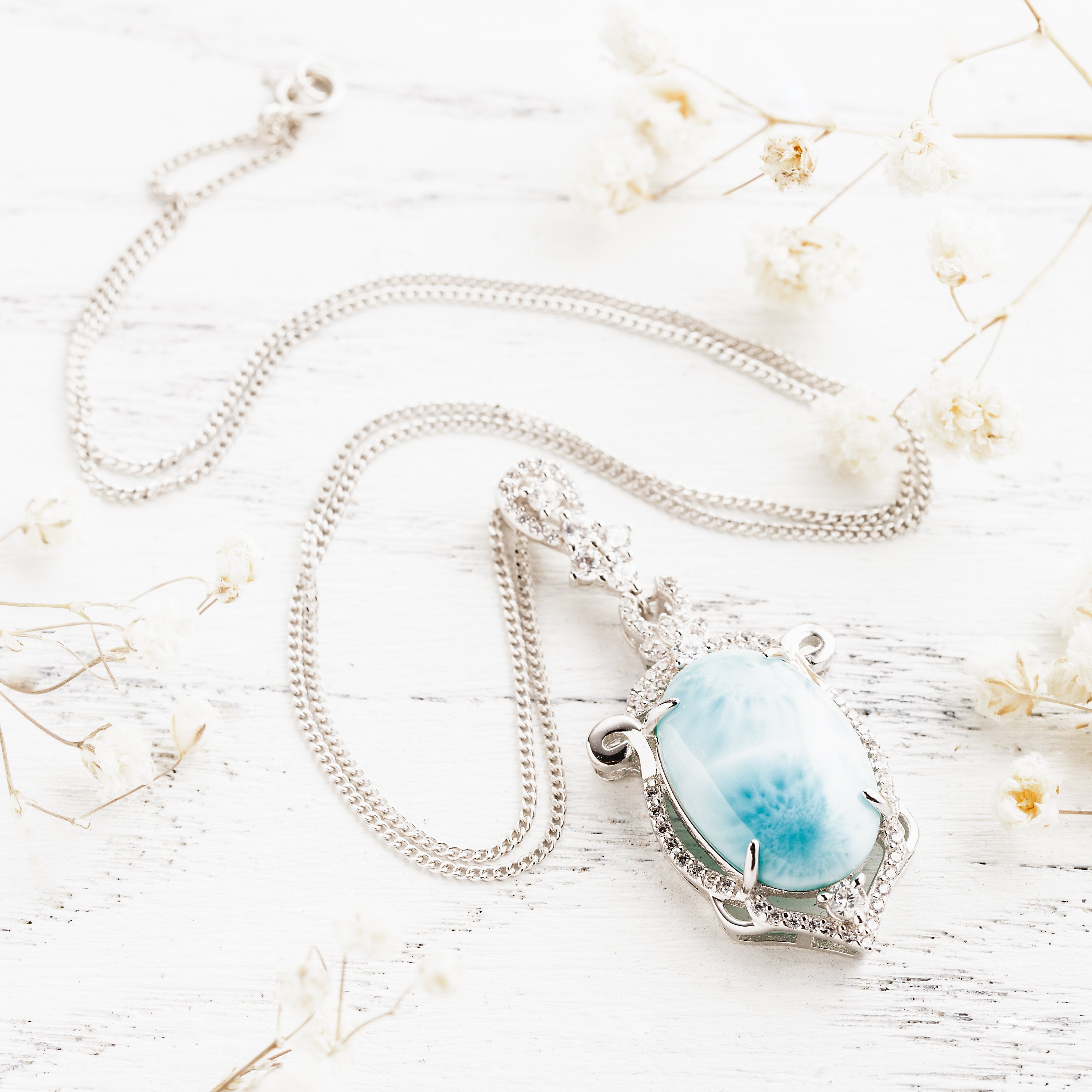 Larimar Mythos Necklace