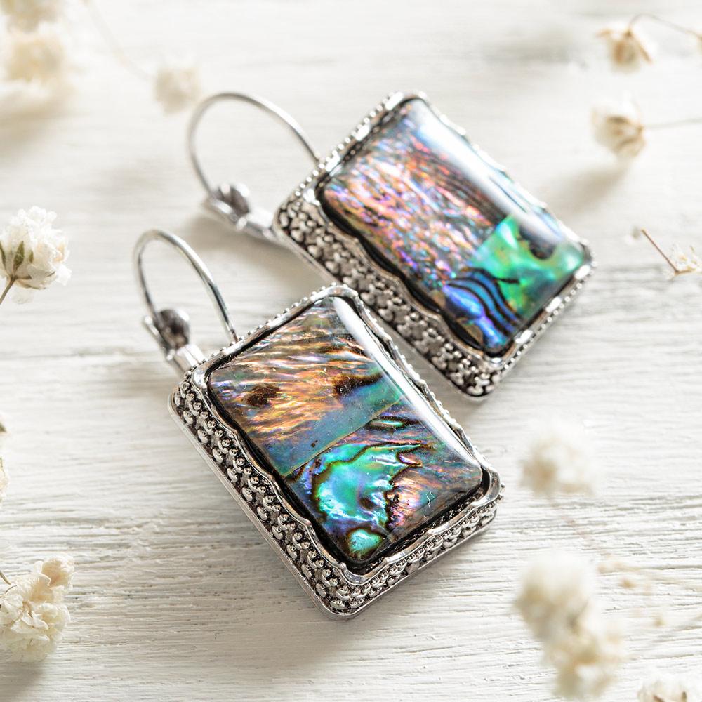 Abalone Sea Shell Earrings