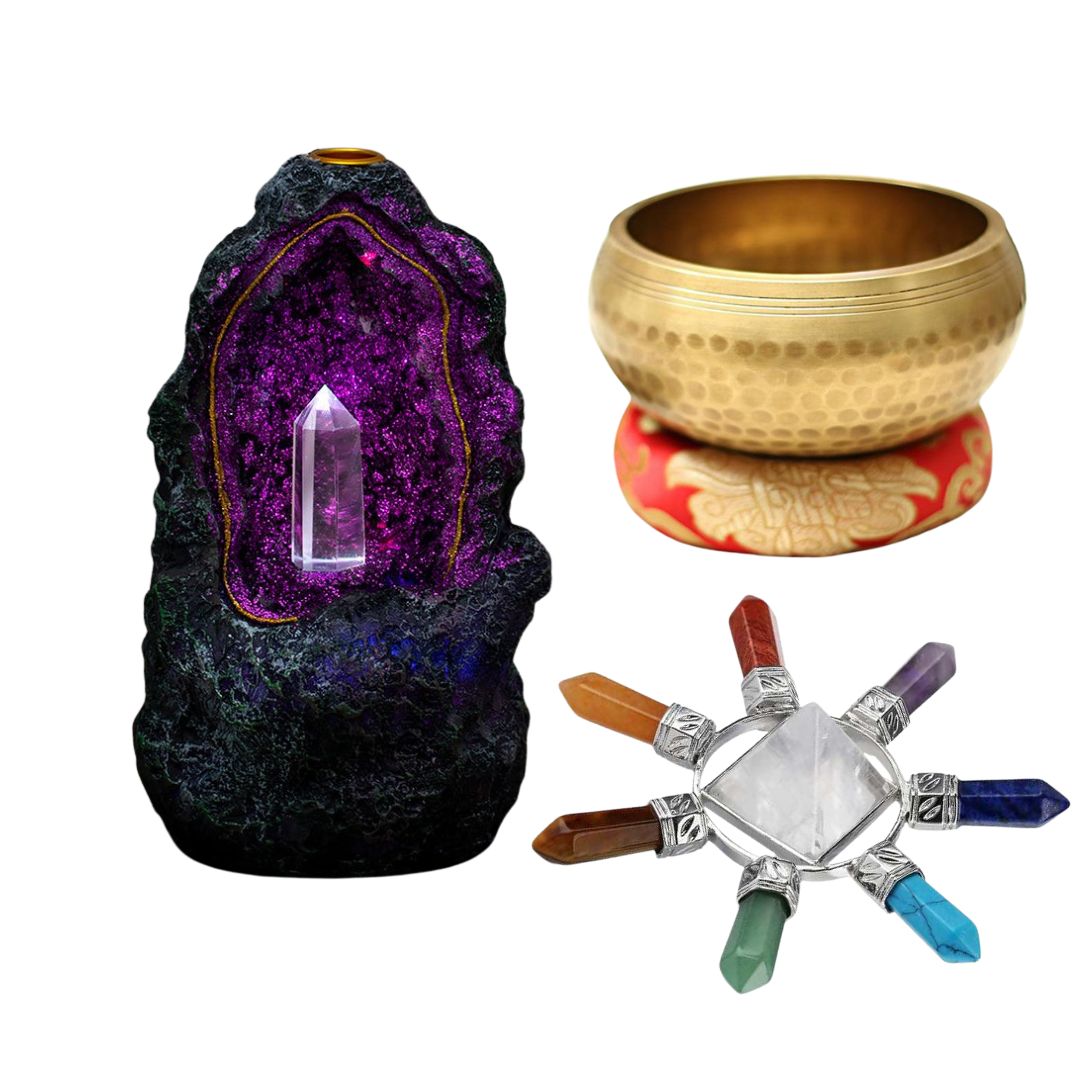 Meditation Sanctuary Kit – Sound, Scent & Chakra Alignment