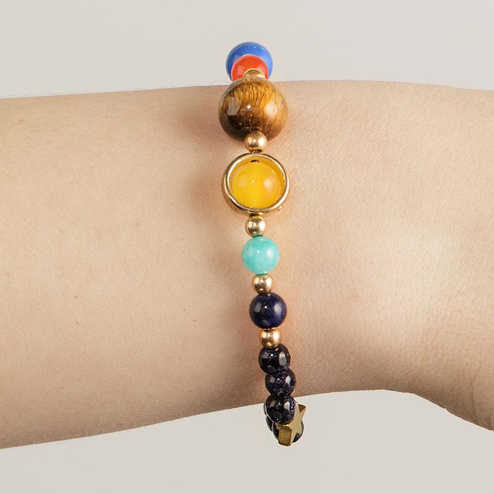 Solar System Bracelet On a Wrist