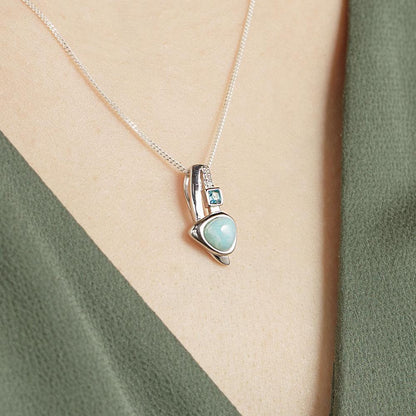 Larimar Trinity Necklace