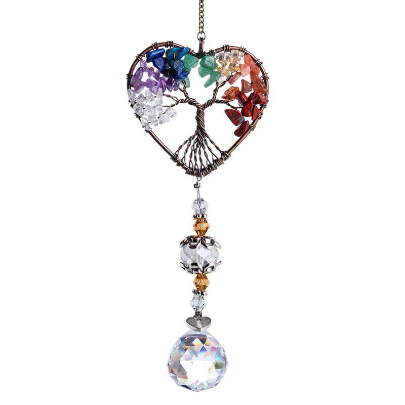 Rainbow Gemstone Glass Wind Chimes