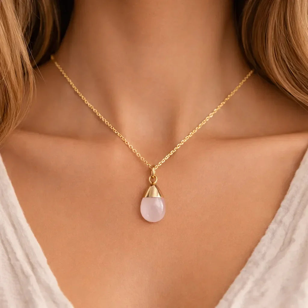 Custom Crystal Sterling Silver Pendant — Personalized Healing Jewelry