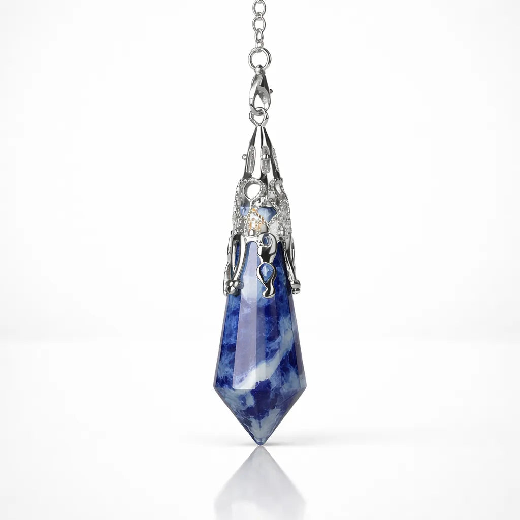 Silver-Plated Copper Retro Pattern Pendant — Timeless Elegance with Healing Energy