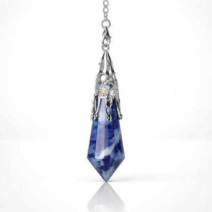 Silver-Plated Copper Retro Pattern Pendant — Timeless Elegance with Healing Energy