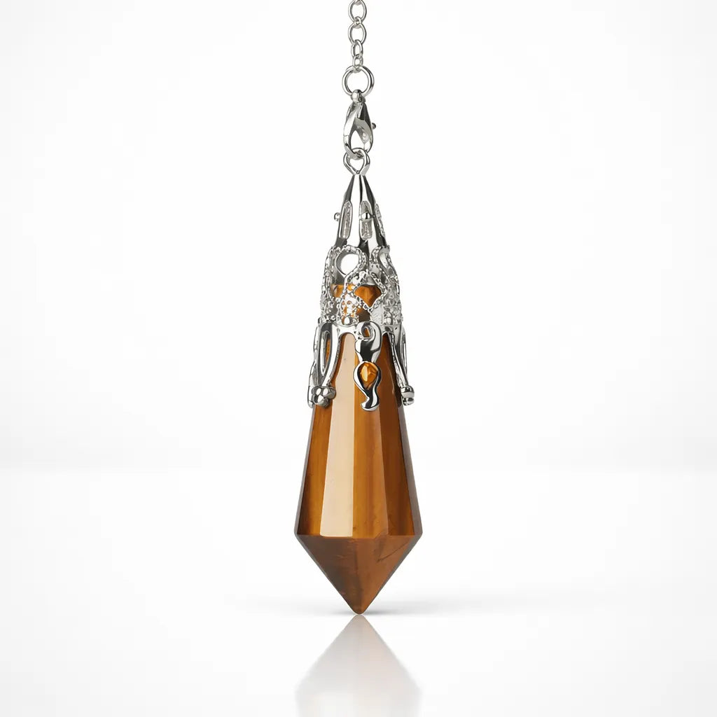 Silver-Plated Copper Retro Pattern Pendant — Timeless Elegance with Healing Energy