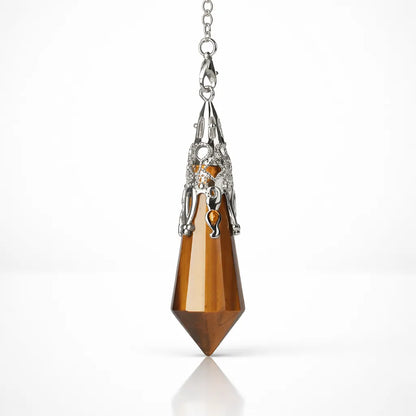 Silver-Plated Copper Retro Pattern Pendant — Timeless Elegance with Healing Energy