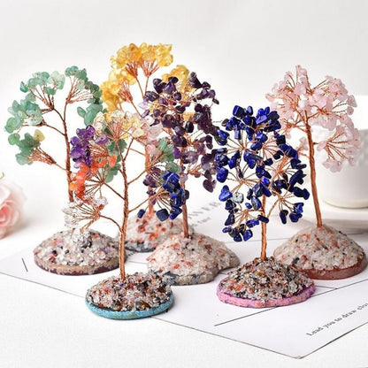Natural Crystal Tree Of Life Decor