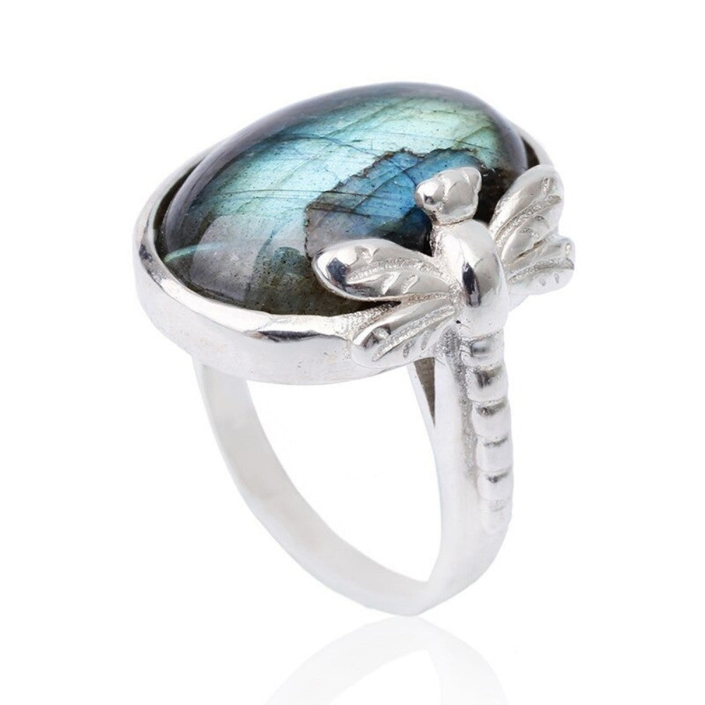 Sterling Silver Labradorite Ring