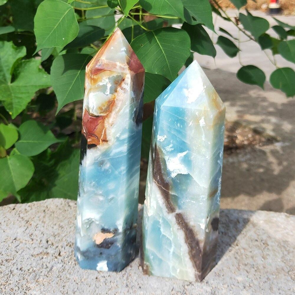 Blue Calcite Crystal Wand
