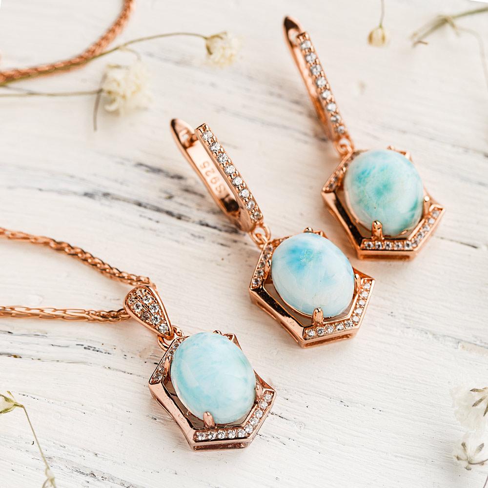 Larimar Deity Set