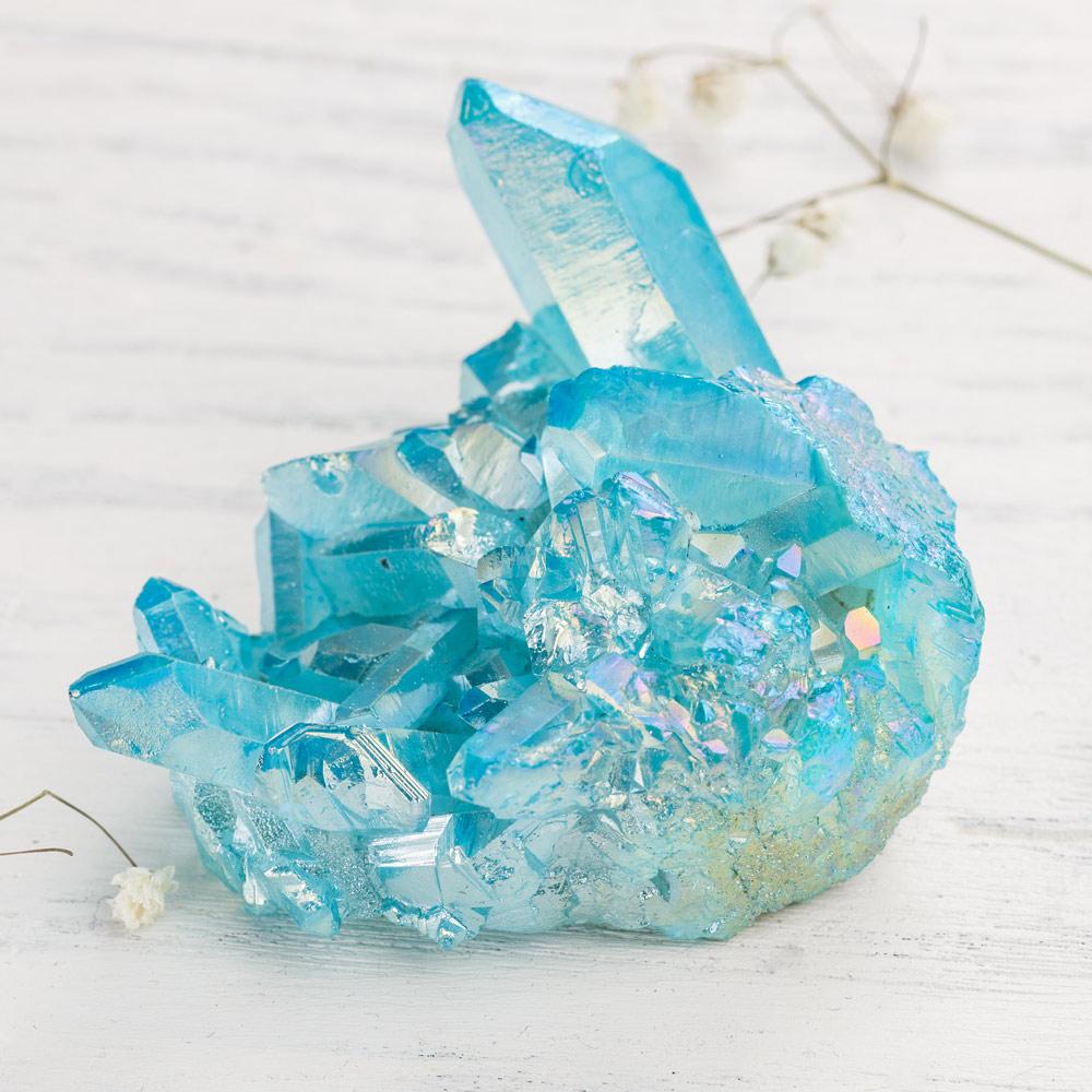Angel Aura Quartz Crystal Cluster