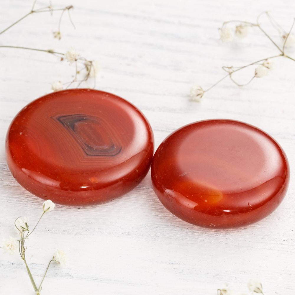 Circle Red Agate Crystal