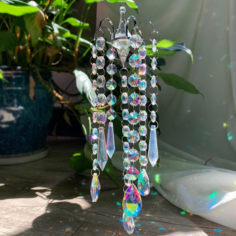 Crystal Prism Glass Wind Chimes