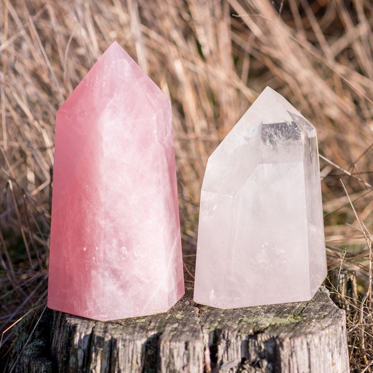 Rose Quartz Crystal Point