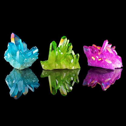 Angel Aura Quartz Crystal Cluster