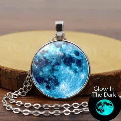 Glowing Full Moon Necklace