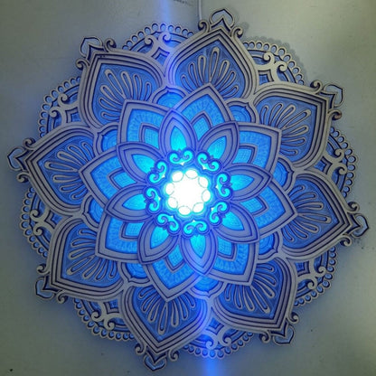 Lotus Flower Mandala Light Lamp