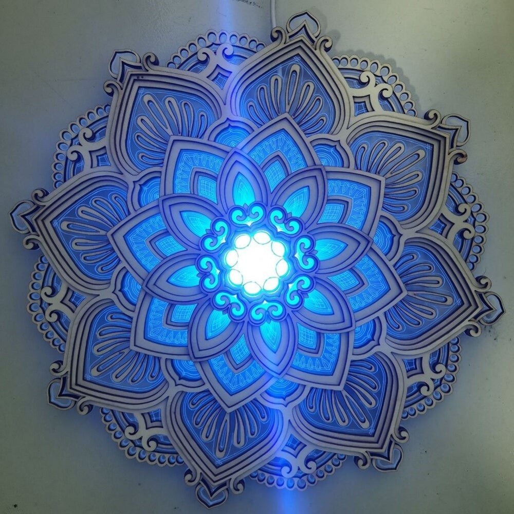 Lotus Flower Mandala Light Lamp