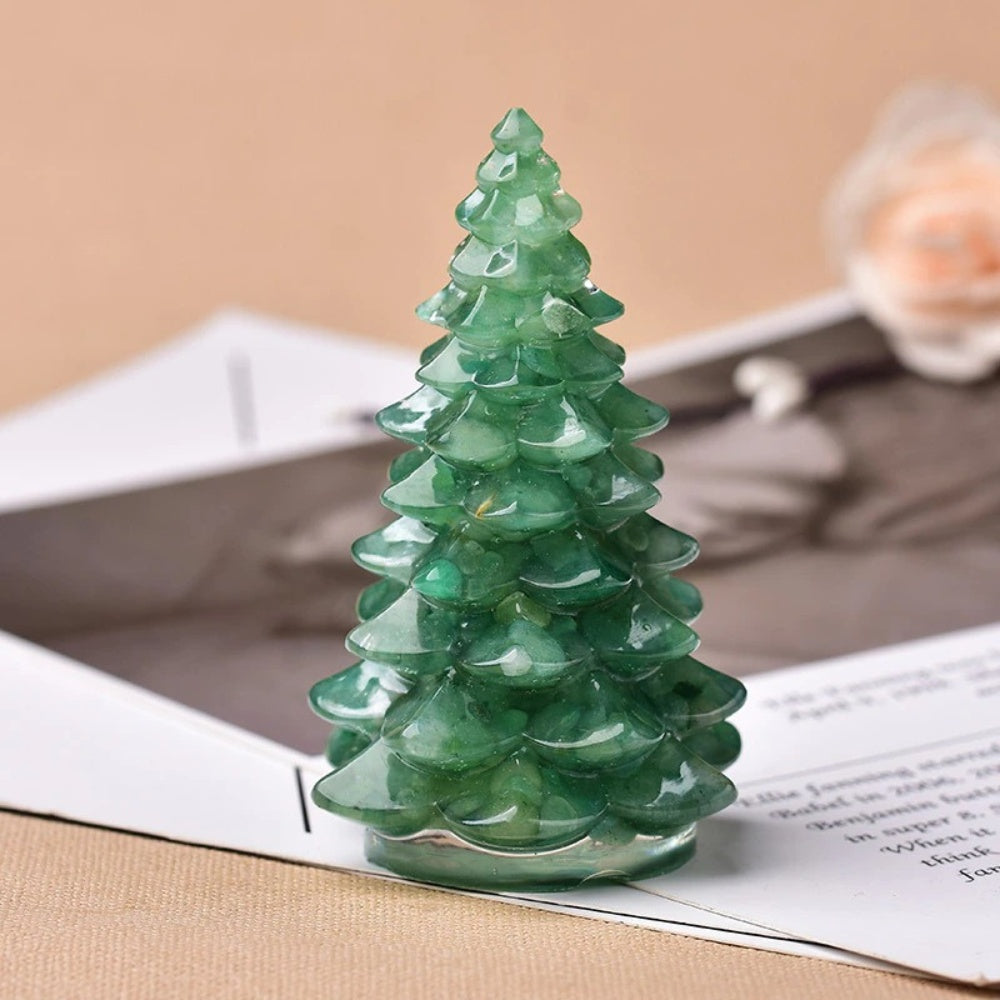Natural Gemstone Christmas Tree