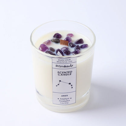 Zodiac Gemstone Scented Candle