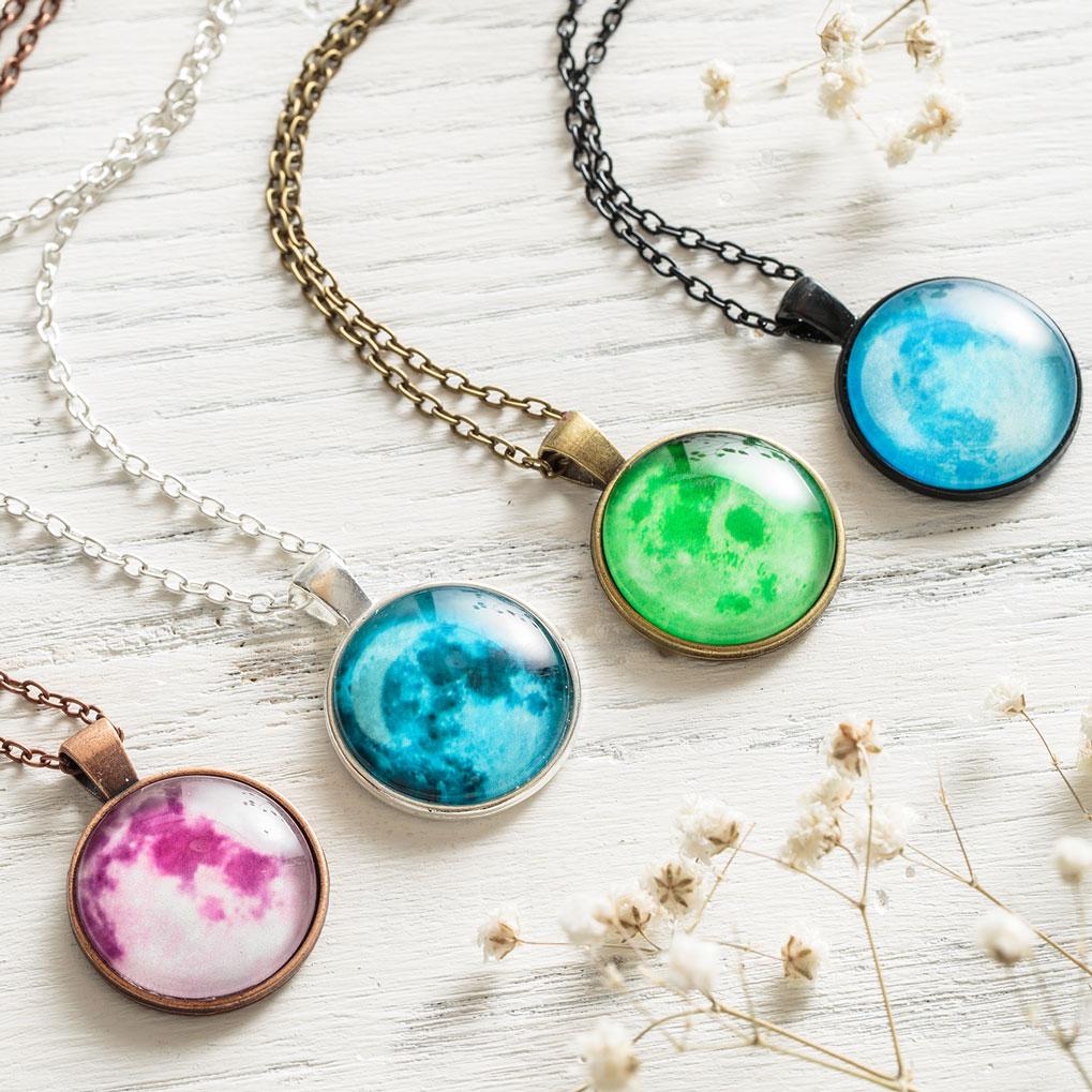 Glowing Full Moon Necklaces