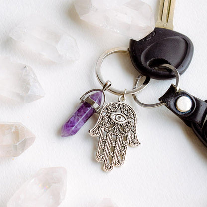 Inspiring Hamsa Hand Keychain