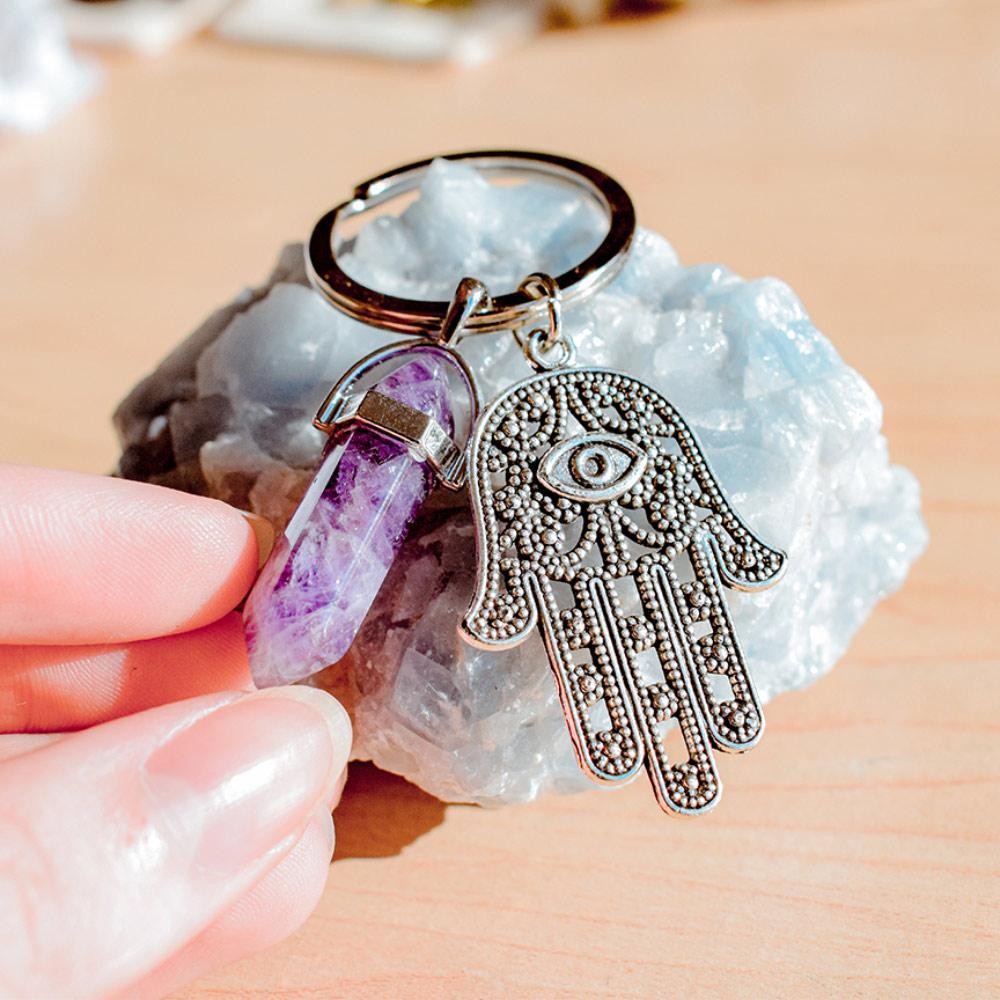 Inspiring Hamsa Hand Keychain